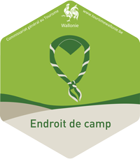 Label endroit de camp