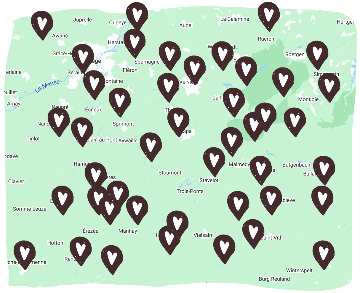 Map terres sacrées belgique atout camps
